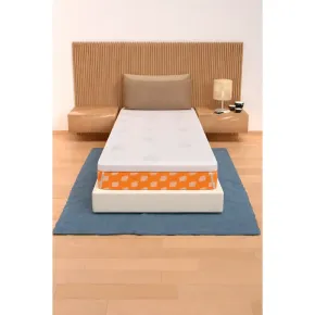Topper Memory Foam Materasso Singolo 90x190 cm h5 Sfoderabile Aloe 2