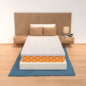 Topper Memory Foam Una Piazza e Mezza 120x190 cm h5 Sfoderabile Aloe 2