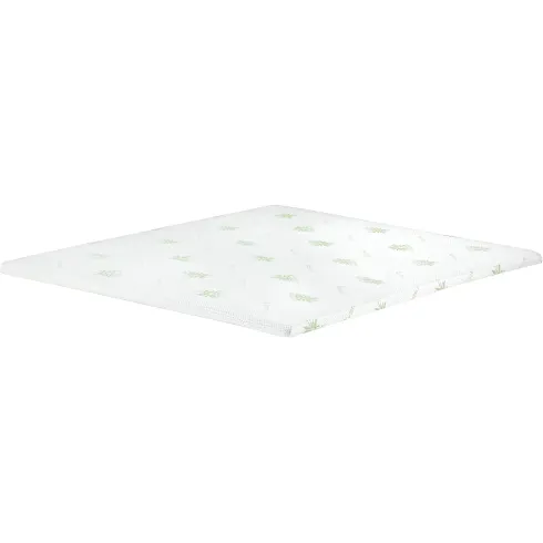 Topper Memory Foam Una Piazza e Mezza 120x195 cm h5 Sfoderabile Aloe