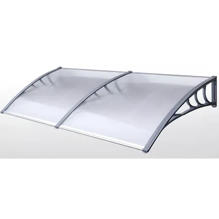 Pensilina Modulare 150x100 in Policarbonato Compatto Satinato Staffe da Esterno | BricoShop24
