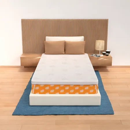 Topper Memory Foam Una Piazza e Mezza 120x200 cm h5 Sfoderabile Aloe