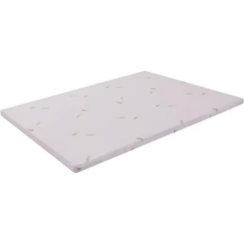Topper Memory Foam alla Francese 140x190 cm h5 Sfoderabile Aloe