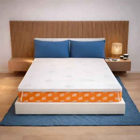 Topper Memory Foam Materasso Matrimoniale 160x195 h5 Sfoderabile Aloe