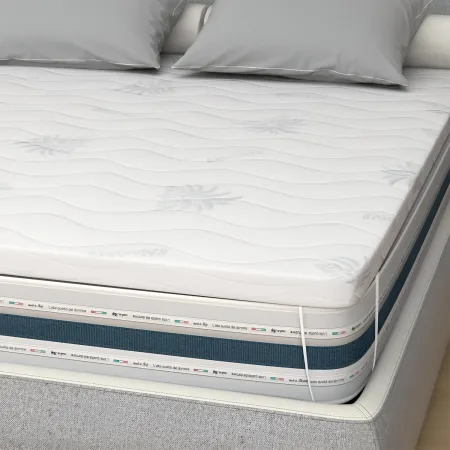 Topper Memory Foam Materasso Matrimoniale 170x200 h5 Sfoderabile Aloe