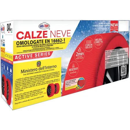Calze da Neve per Auto Omologate Taglia XS Tessuto ad Alta Aderenza