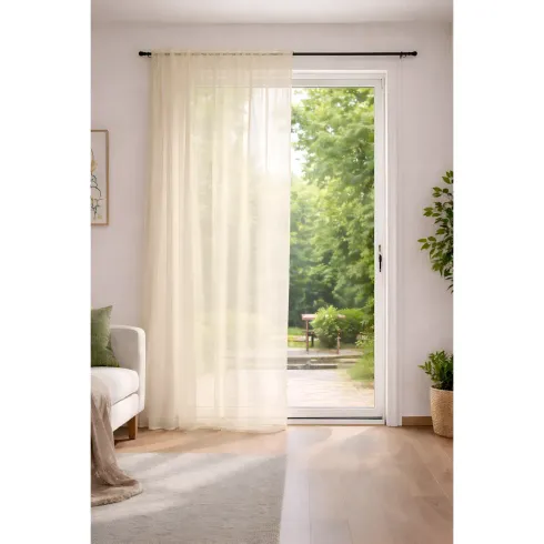Tenda Zanzariera 140x240 Avorio Poliestere Anti Insetti Porta Finestra