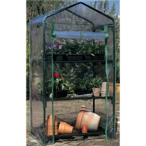 Serra Giardino 3 Ripiani con Ruote Copertura PVC Riparo Piante Inverno Terrazzo | BricoShop24 2