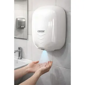 Asciugamani Elettrico a Cellula Bagno a Parete Filtro Antibatterico UV 2