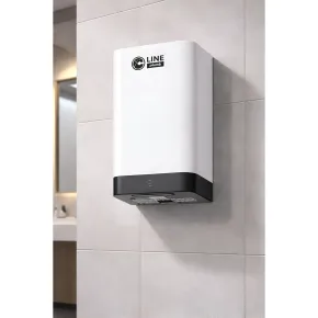 Asciugamani Elettrico Bagno a Parete ABS Bianco 400W con Sensore 2