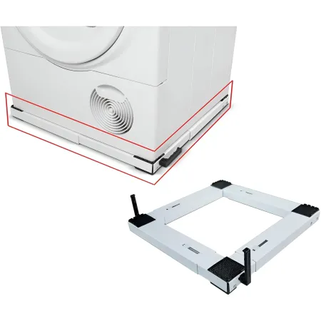 Base Lavatrice Universale Regolabile 37–62 Ruote Freni Antivibrazione