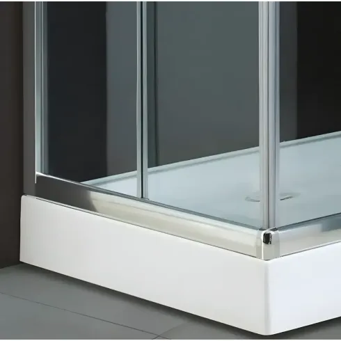 Box Doccia Cristallo Temperato 4mm Angolare Ante Scorrevoli 75x75