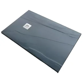 Piatto Doccia in Pietra Rettangolare 70x100 Ardesia Antracite 2