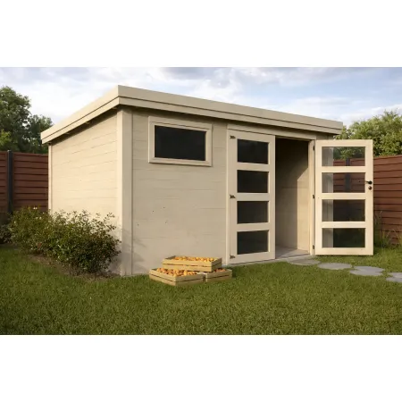 Casa 365x275 in Legno 28 mm da Giardino Rimessa per Attrezzi Casetta Depandance | BricoShop24