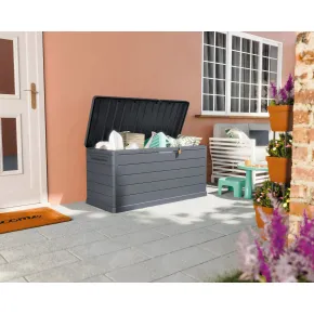 Cassapanca da Esterno in Plastica Impermeabile Baule Lucchettabile 2