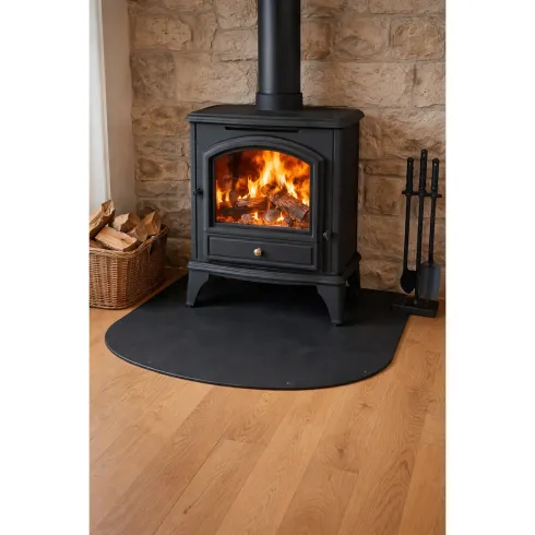 Pedana Salvapavimento per Stufa a Legna Pellet in Acciaio 100x90 cm