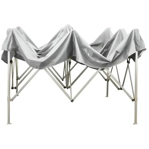 Gazebo da Giardino 3x2 a Fisarmonica Impermeabile Bianco con Sacca