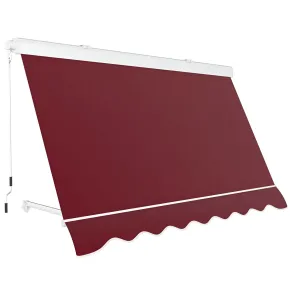 Tenda da Sole a Caduta 400x300 cm Rosso Ferrara Cassonata da Esterno