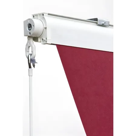 Tenda da Sole a Caduta 80x250 Rosso Ferrara Cassonata Bracci da Esterno