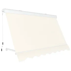Tenda da Sole a Caduta 250x250 Beige con Bracci Cassonata da Esterno