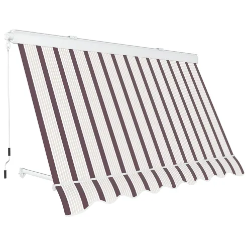 Tenda da Sole 300x300 Riga Rossa Cassonata a Caduta Bracci Balcone