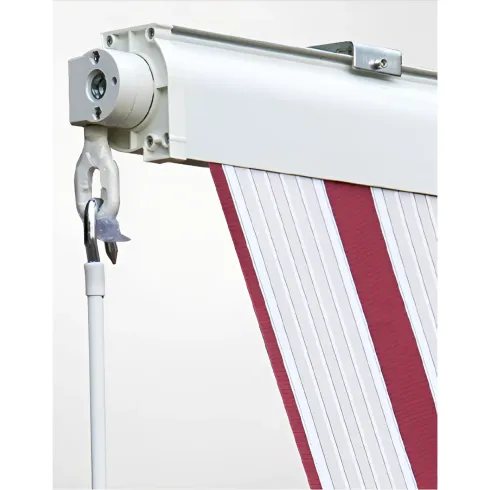Tenda da Sole a Caduta Cassonata 80x250 Riga Rossa con Bracci