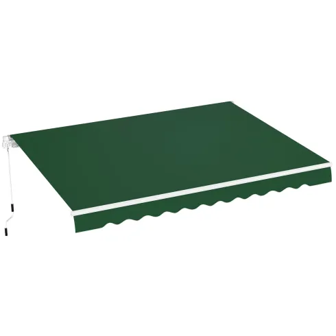 Tenda da Sole Verde 300x200 Barra Quadra Inclinazione Regolabile
