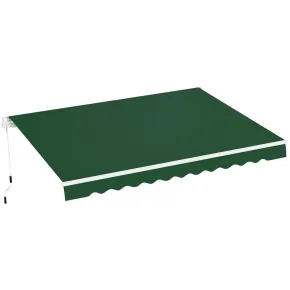 Tenda da Sole Verde 200x150 Bracci Inclinazione Regolabile Barra Quadra