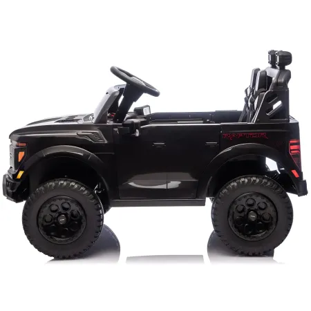 Macchina Elettrica Bambini 24V Ford Raptor Nero 2 Posti Sedile Ecopelle