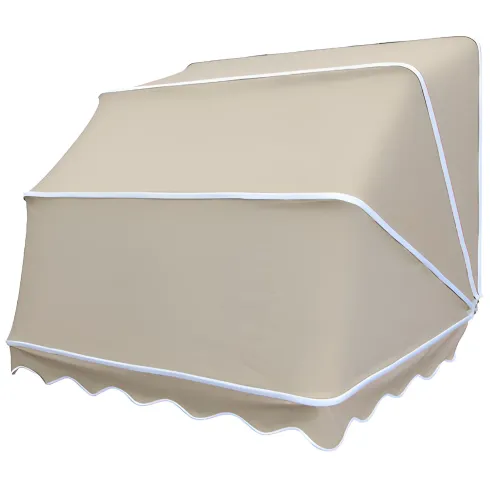 Tenda da Sole a Cappottina 180x100 cm Beige da Esterno Impermeabile