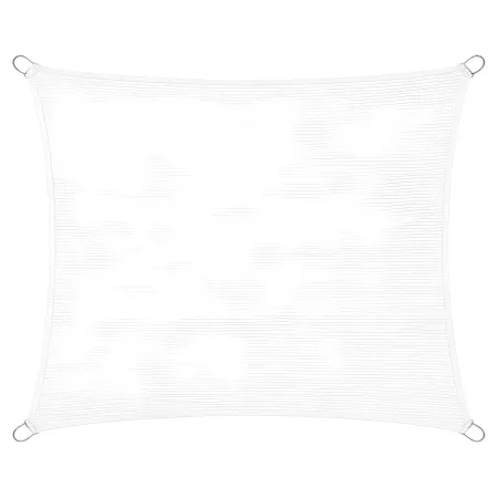 Telo Vela Ombreggiante 360x360 cm Bianco Quadrato da Esterno