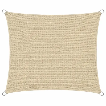 Telo Vela Ombreggiante 360x360 cm Beige Quadrato da Esterno