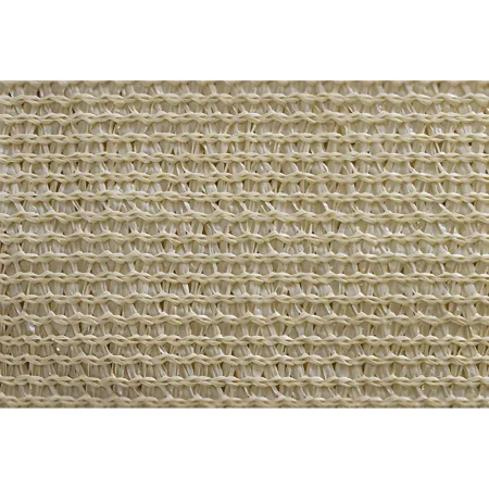 Vela Ombreggiante 4x5 m Beige Rettangolo Traspirante Anelli Acciaio