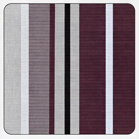 Tenda da Sole Cotone 140x300 Multiriga Marrone Lavabile Anelli Ganci