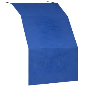 Tenda da Sole Cotone 140x250 Blu Lavabile Anelli Ganci Sacchetto