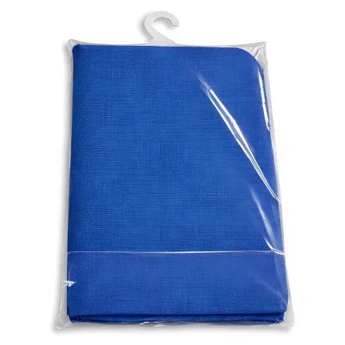 Tenda da Sole Cotone 140x300 Blu Lavabile Anelli Ganci Sacchetto
