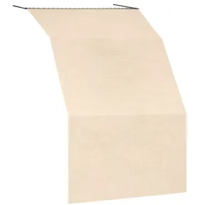 Tenda da Sole Cotone 140x350 Beige Lavabile Anelli Ganci Sacchetto