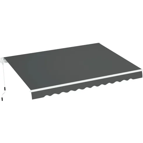 Tenda da Sole Antracite 300x200 a Barra Quadra con Bracci Retrattili