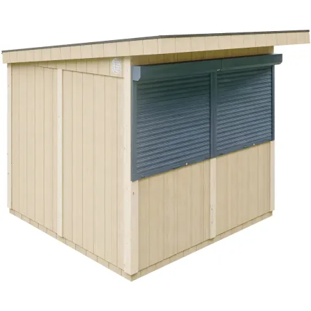 Chiosco in Legno 2x2 m Marrone a Pannelli LP SmartSide Mercatini Fiere