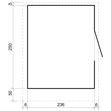 Chiosco in Legno 2x2 m Marrone a Pannelli LP SmartSide Mercatini Fiere