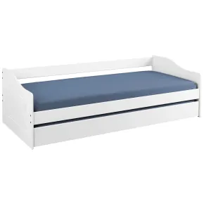 Letto Singolo con Cassettone Estraibile Contenitore Salvaspazio 90x190