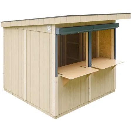 Chiosco in Legno 2x2 m Miele a Pannelli LP SmartSide Fiere Mercatini