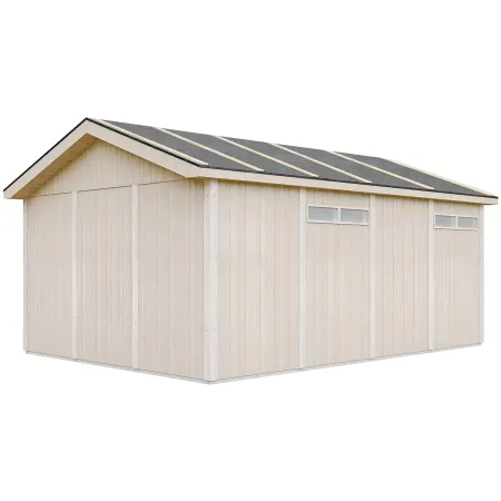 Garage in Legno 354x486 cm Box Auto Moto 17 m2 Pannelli LP SmartSide