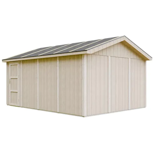 Garage in Legno 354x486 cm Box Auto Moto 17 m2 Rosso a Pannelli