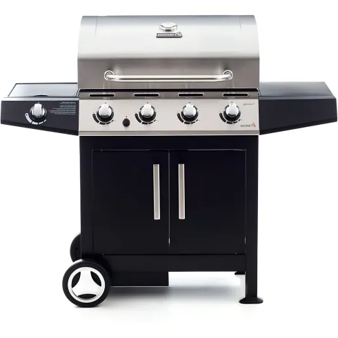 Barbecue a gas 4 fornelli inox con pietra lavica: il barbecue dei professionisti