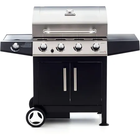 Barbecue a gas 4 fornelli inox con pietra lavica: il barbecue dei professionisti