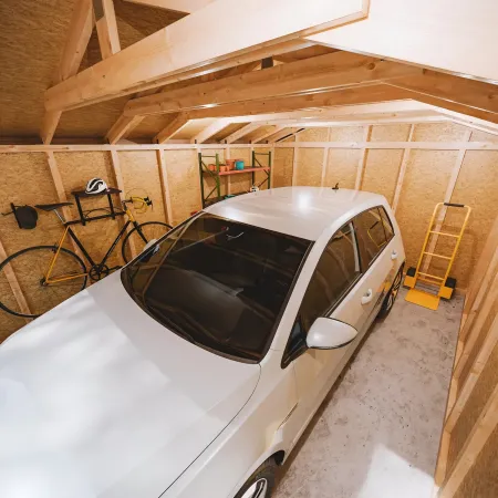 Garage in Legno 3x6 Miele Box Auto Attrezzi Esterno 21 m2 a Pannelli