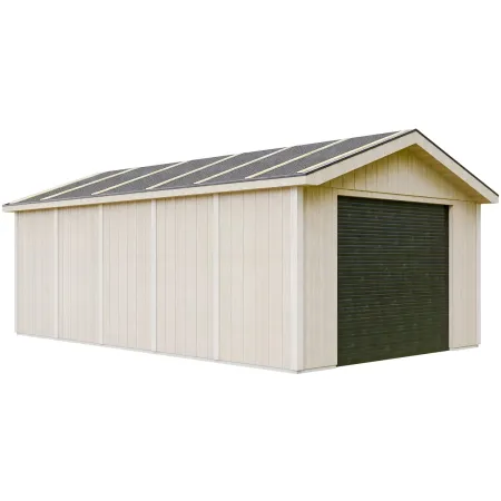 Garage in Legno 3x6 Rosso Box Auto Attrezzi Esterno 21 m2 a Pannelli