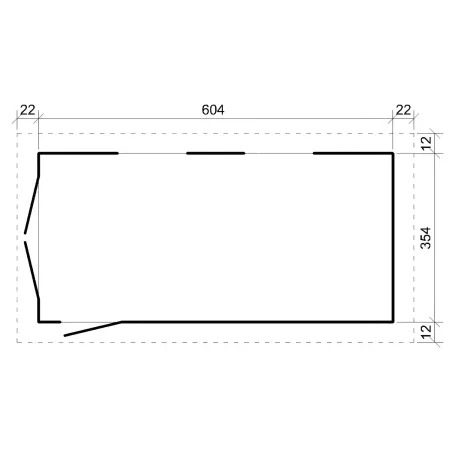 Garage in Legno 3x6 Rosso Box Auto Attrezzi Esterno 21 m2 a Pannelli