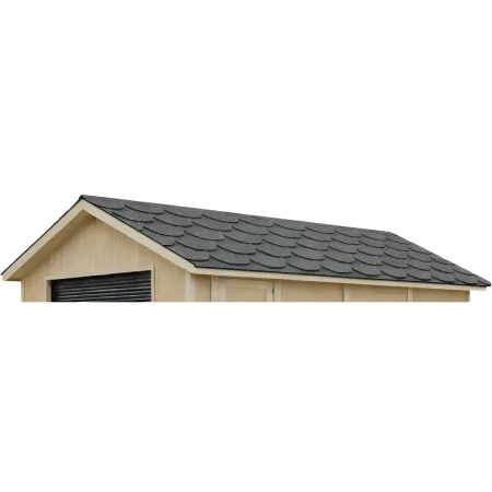 Tegole Bituminose Grigio Beaver 9 m2 Copertura Tetto Garage da Esterno
