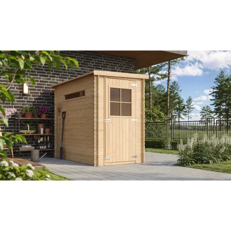 Casetta da Giardino a Parete in Legno 144x239 cm 19 mm